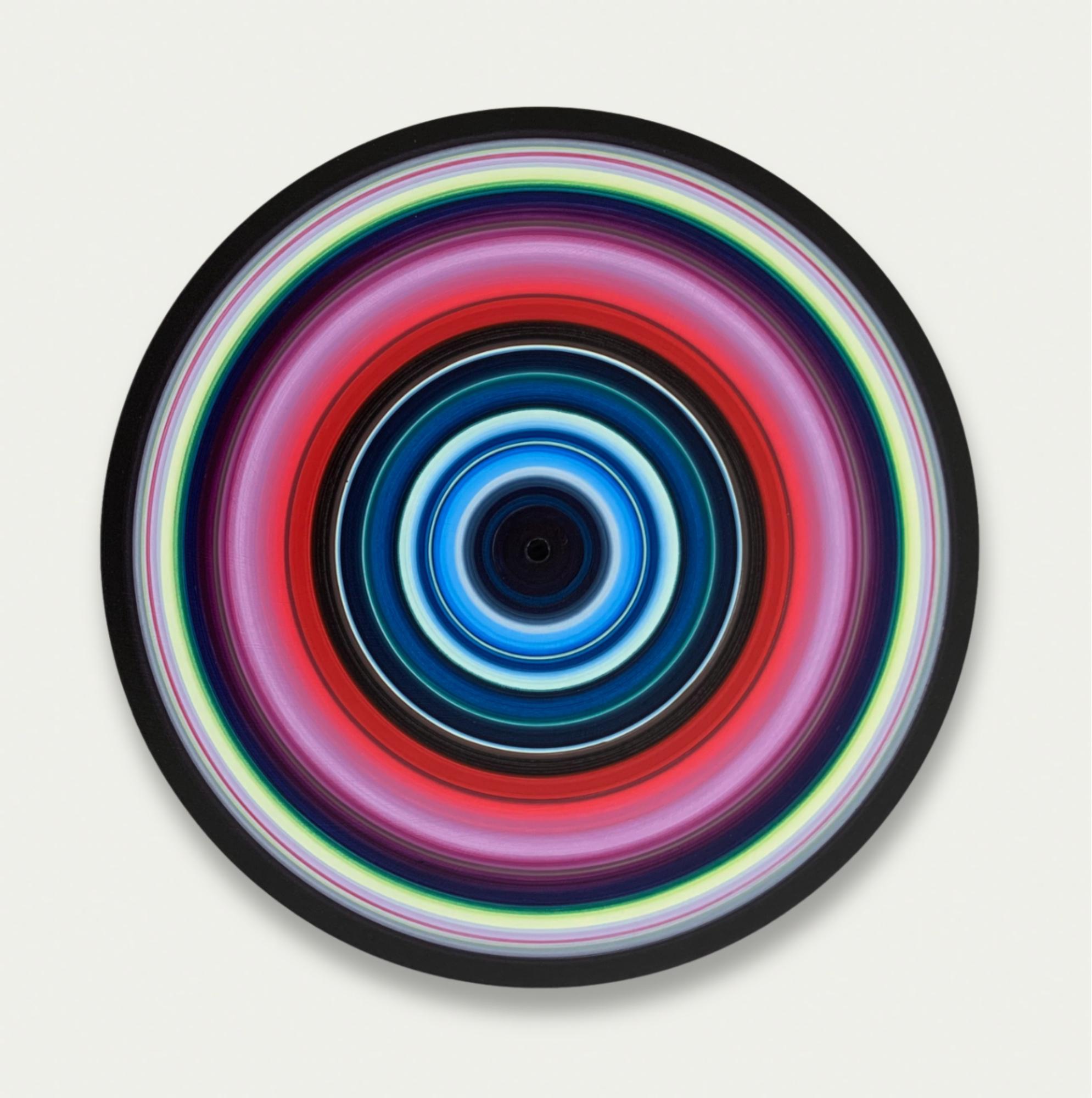 FPE Edition No. 5 (E) di Doris Marten - Olio su vinile, musica, rosa, vivace, linea