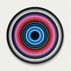 FPE Edition No. 5 (E) by Doris Marten - Oil on vinyl, music, pink, vivid, line