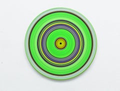 Green Edition No.12, Sound & Vision series by D. Marten - Painting on vinyl