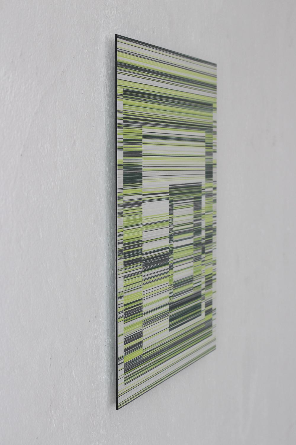 Layer No.16 von Doris Marten – Abstraktes Gemälde, minimalistisch, grün im Angebot 2