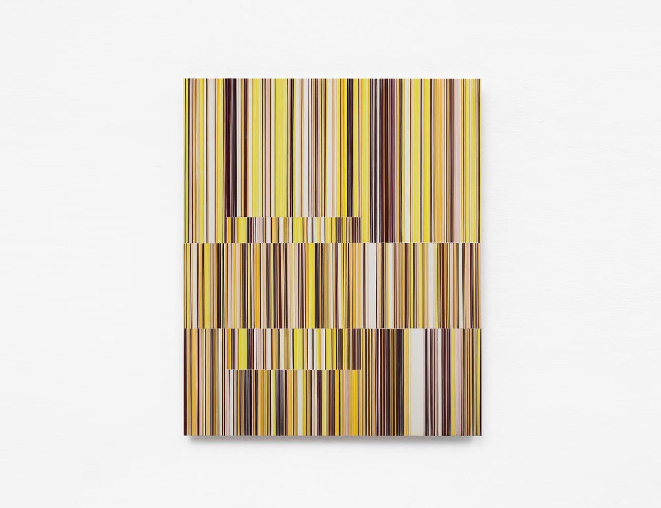 Layer No.23 by Doris Marten - Abstract painting, minimalist, yellow