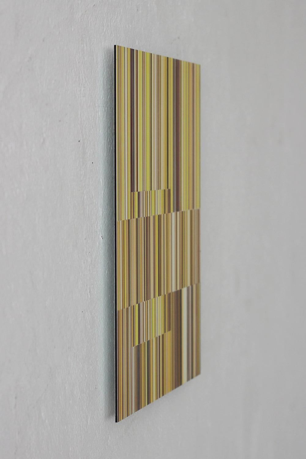 Layer No.23 by Doris Marten - Abstract painting, minimalist, yellow, geometric For Sale 1