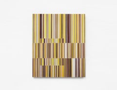 Layer No.23 by Doris Marten - Abstract painting, minimalist, yellow, geometric