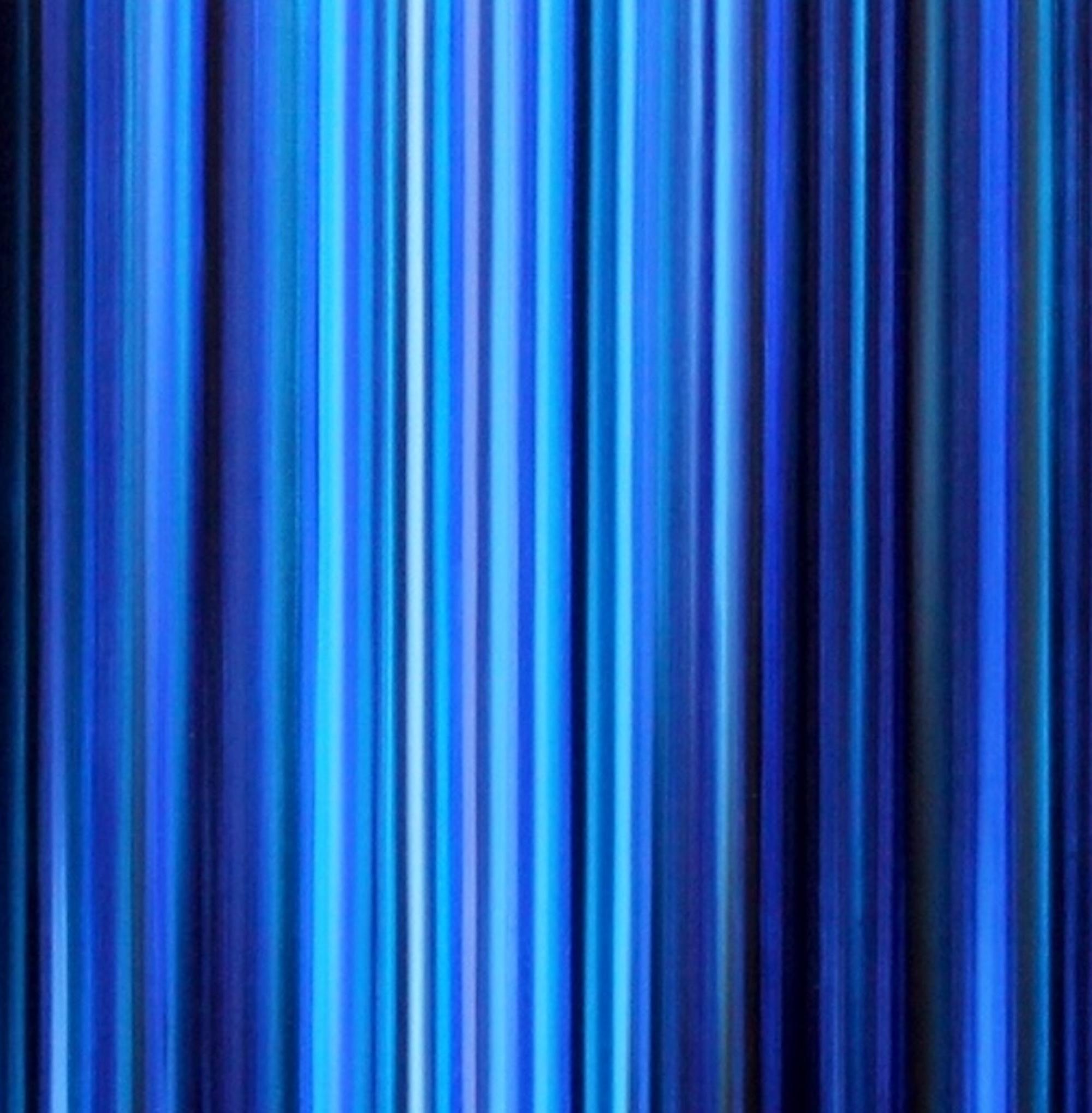 Light’n’Lines No.20 by Doris Marten - Abstract painting, lines, blue For Sale 1