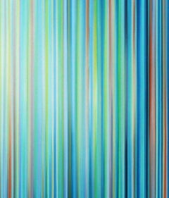 Light'n'Lines nº 26 de D. Marten - Pintura minimalista abstracta, Azul