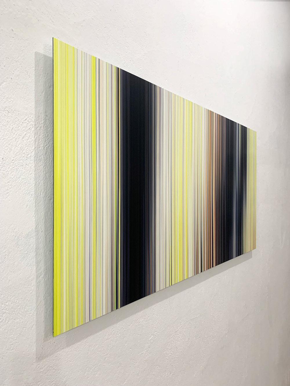 Light'n'Lines No.28 von Doris Marten - Abstrakte Malerei, Gelb, Linien, Harmonie im Angebot 4