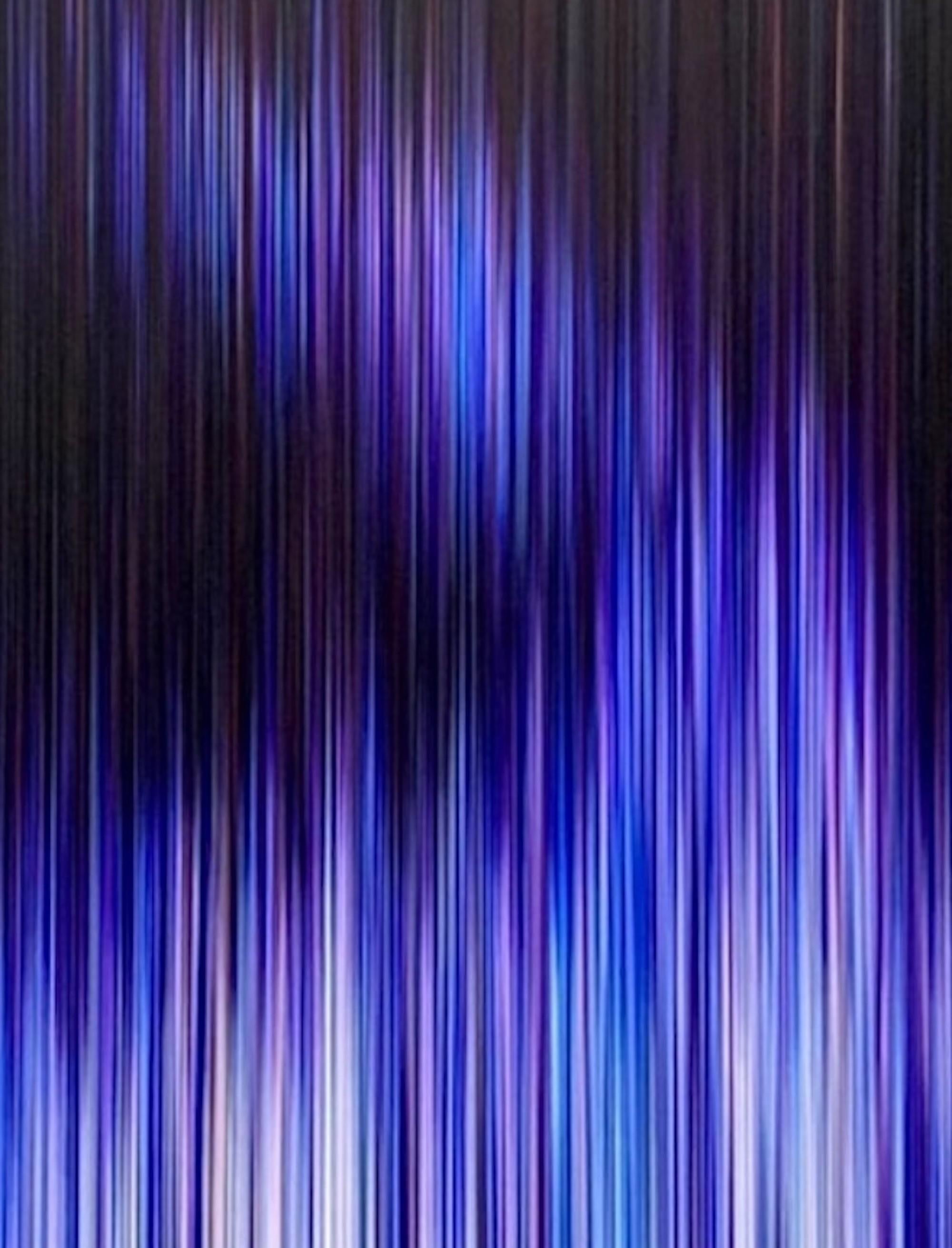 Light'n'Lines No.33 di Doris Marten - Quadro astratto contemporaneo, linee blu 4