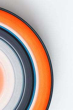 Orange Edition No.03m (Sound & Vision series) - Abstract painting on vinyl