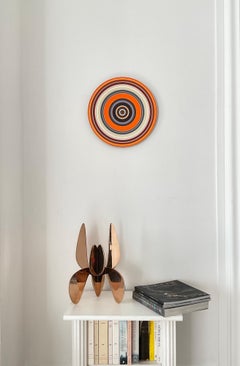 Peregrino nº 37 de Doris Marten - Óleo sobre vinilo, música, naranja, abstracto, hipnótico