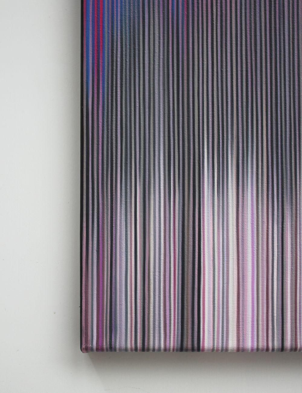 Rosa Malerei (Gebäude n°8) von Doris Marten - Abstrakte Malerei, Contemporary im Angebot 2