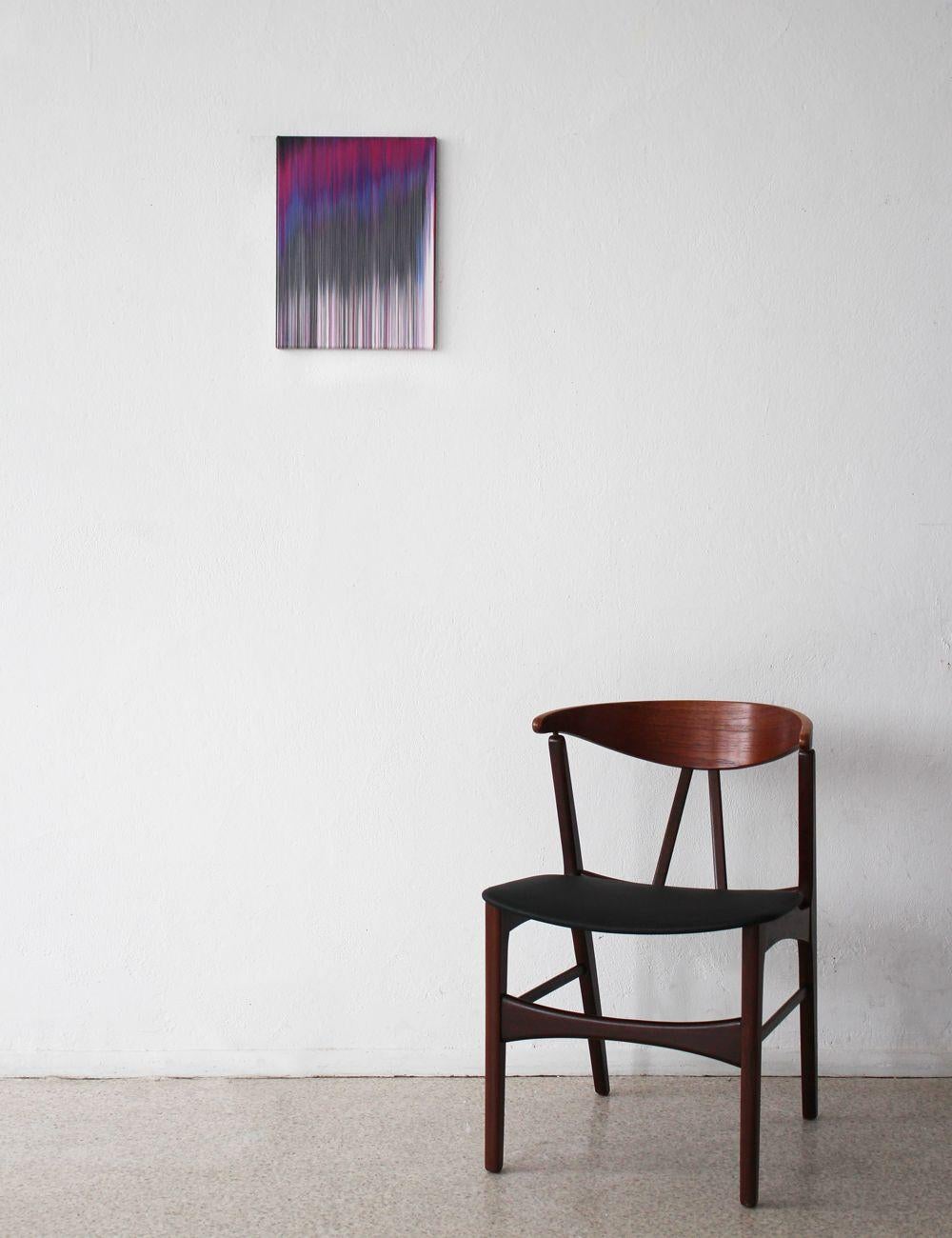 Rosa Malerei (Gebäude n°8) von Doris Marten - Abstrakte Malerei, Contemporary im Angebot 3