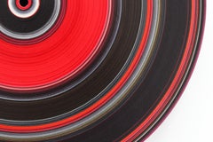 Red Hot Chili Peppers No. 33 by Doris Marten - Oil on vinyl, music, circle, line