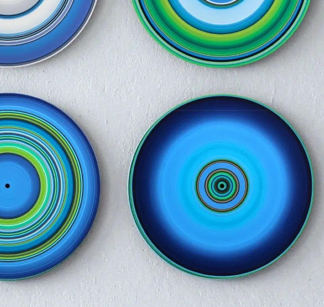 SOUND AND VISION - Wellensittiche von Doris Marten - Installation auf Vinyl im Angebot 5