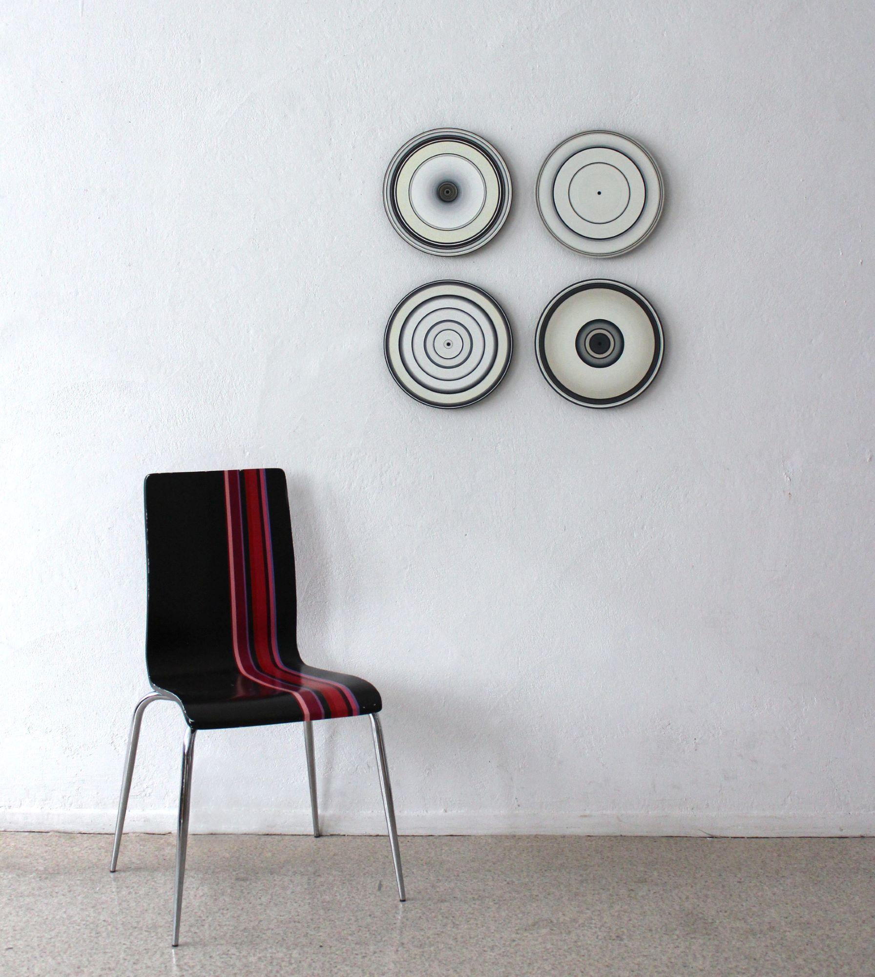 SOUND AND VISION – White Quartet by Doris Marten - Installation, black & white For Sale 1