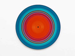 Turquoise Edition No.12 by Doris Marten - Painting on vinyl, music, pop colors