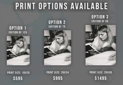 Mia Farrow Reading Fine Art Print