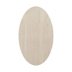 Doris Oval Navona Travertine Dining Table by Fred and Juul