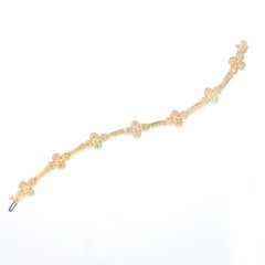 Doris Panos 1.40 Carat Diamond 18 Karat Yellow Gold Bracelet