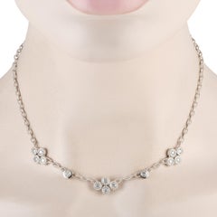 Doris Panos Collier DP22-020124 en or blanc 18 carats avec diamants 1,40 carat