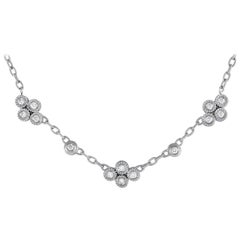 Doris Panos, collana in oro bianco 18 carati con 1,40 carati di diamanti DP22-020124