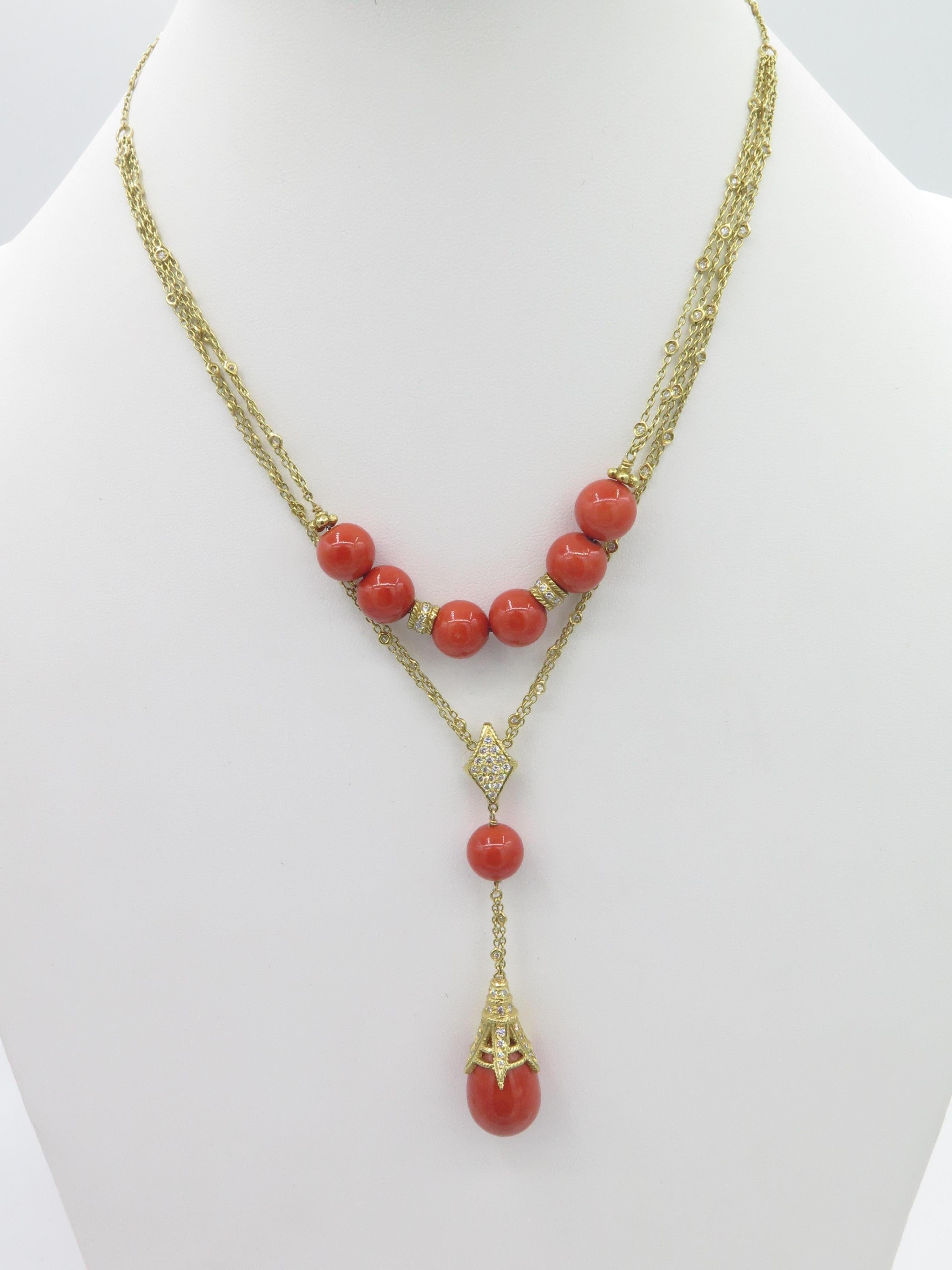 coral jewellery designs in gold