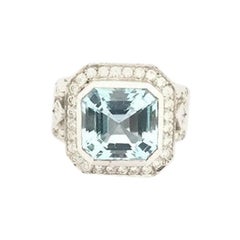 Doris Panos Aquamarin- und Diamant-Damenring RHM