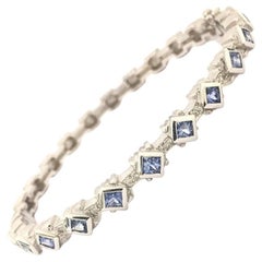 Doris Panos Bracelet jonc pour femme BR600SAP en saphir bleu et diamants