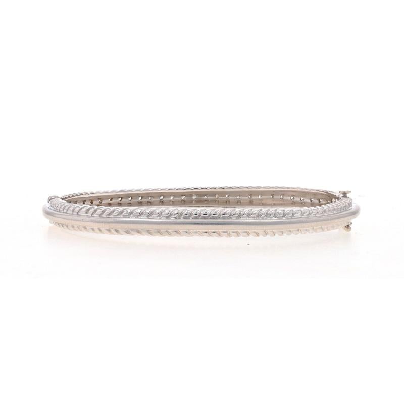 Doris Panos Diamond Bangle Bracelet 6 1/2