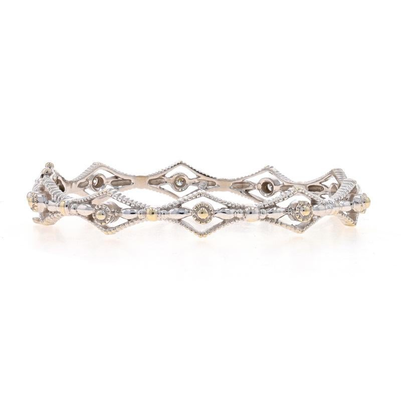 Doris Panos Diamond Bangle Bracelet 6 3/4