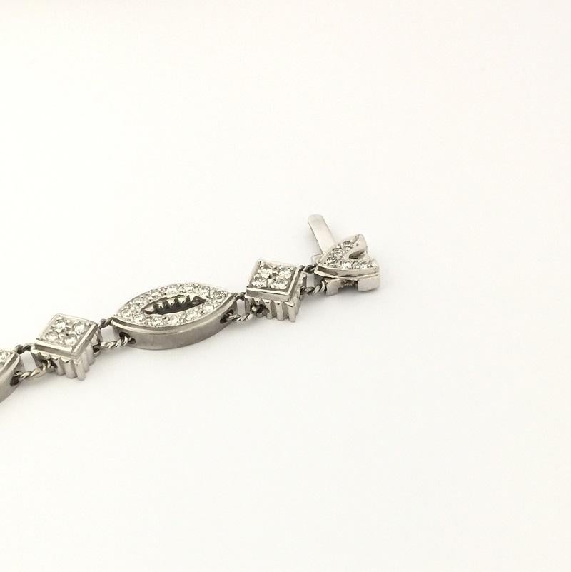 Doris Panos Diamantarmband BR619WG im Zustand „Neu“ im Angebot in Wilmington, DE