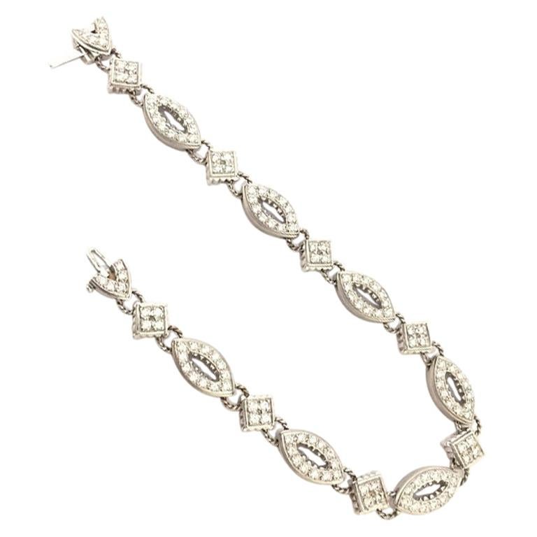 Doris Panos Diamond Bracelet BR619WG For Sale