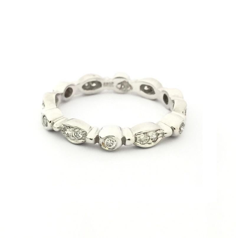 Doris Panos Diamond Eternity Band in 18k White Gold 
Diamonds 0.40 carat total weight 
Ring Size 6.5
R783LWG