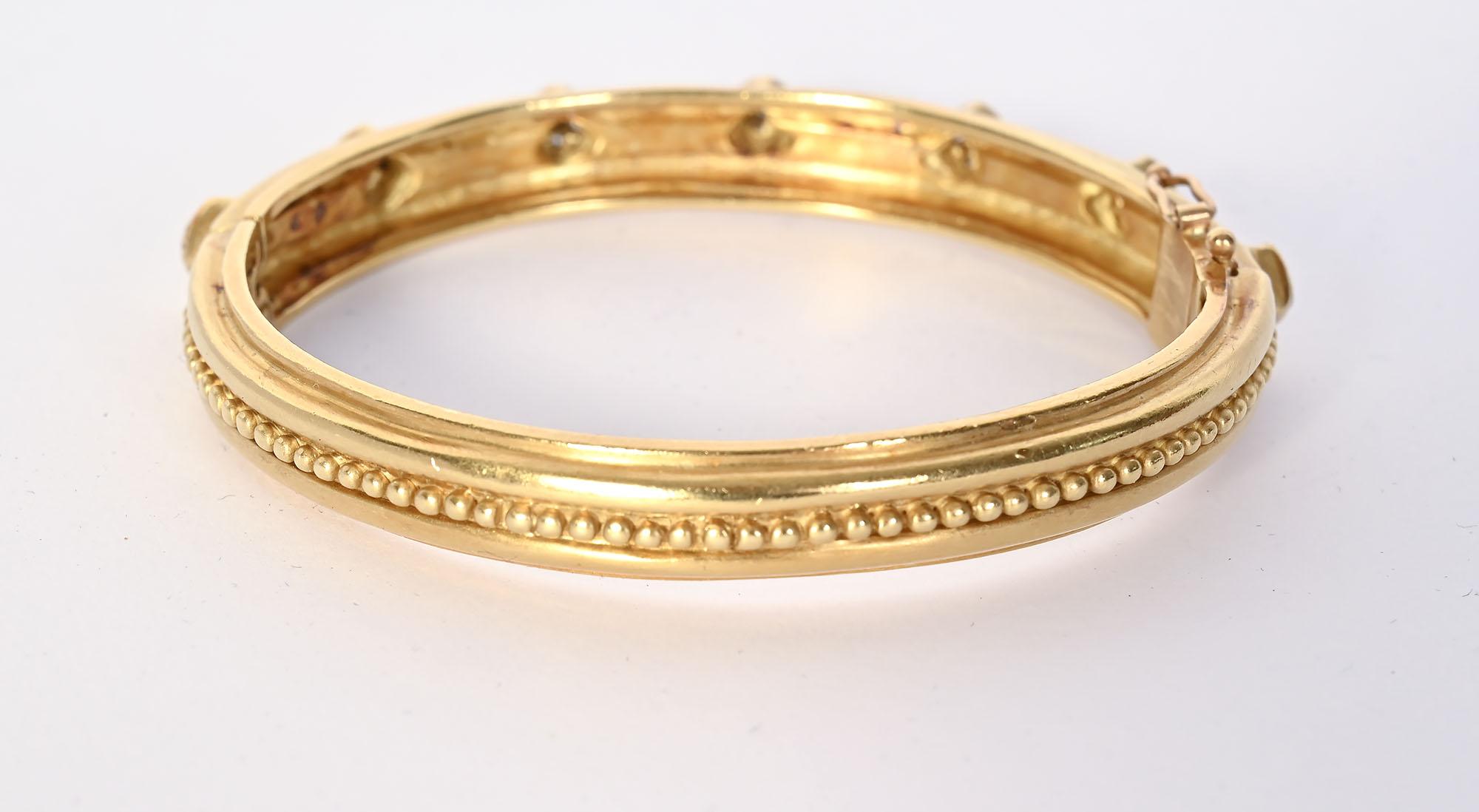 Contemporaneo Bracciale in oro e diamanti Doris Panos in vendita
