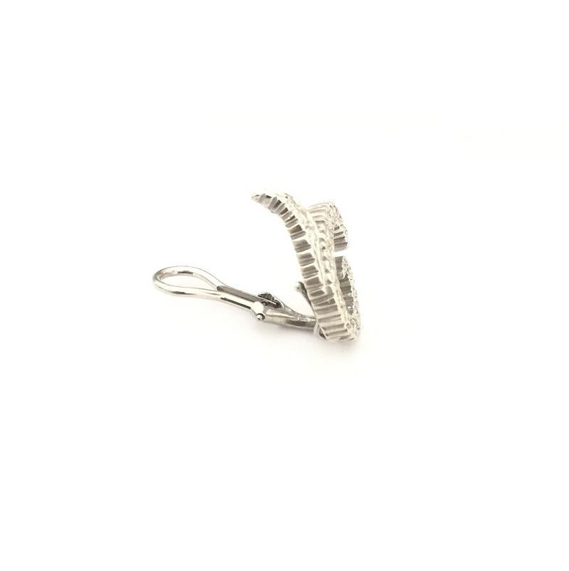 Doris Panos Ladies Diamonds Earring in 18k White Gold 
Diamonds 0.95 carat total weight 
Clip On 
ER193WG