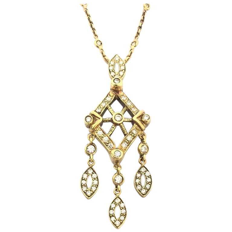 Doris Panos Ladies Diamond Necklace NC243 For Sale