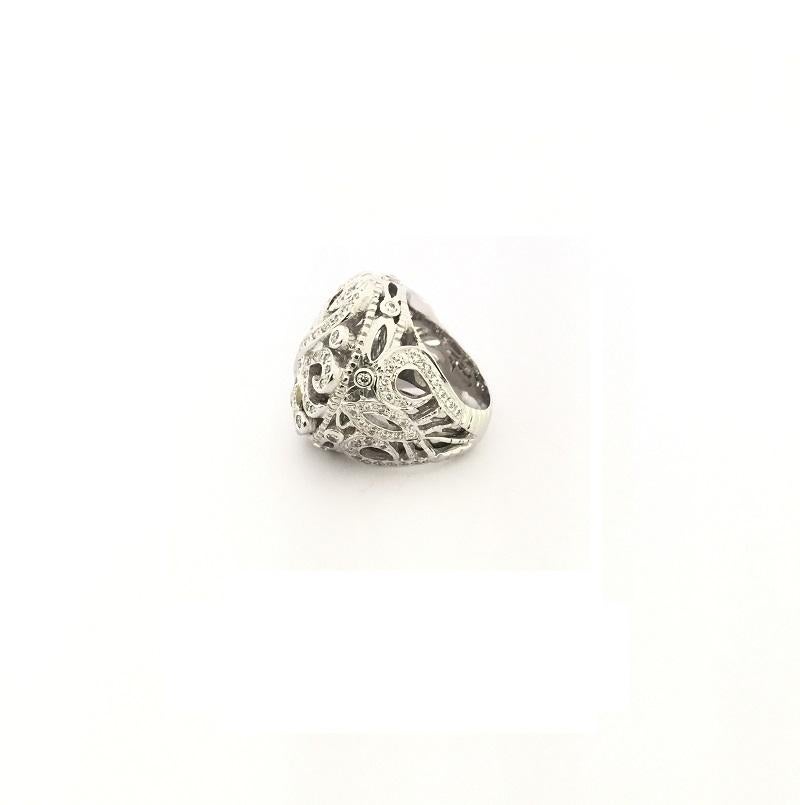 Doris Panos Ladies Diamond Ring R845WG In New Condition For Sale In Wilmington, DE