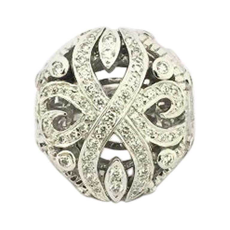 Doris Panos Ladies Diamond Ring R845WG For Sale