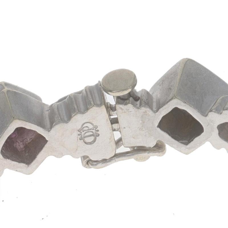 Doris Panos Pulsera de zafiro rosa y diamantes 6