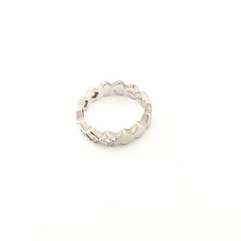 Doris Panos Prinzessinnenschliff Diamantband R786WG im Angebot 2