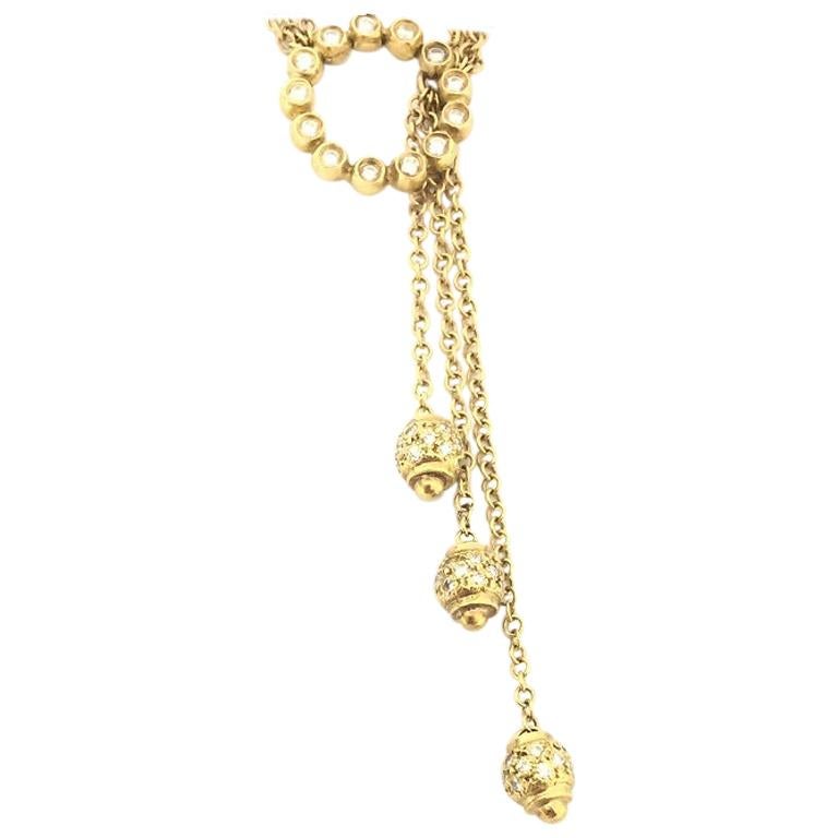 Doris Panos Waterfall Diamond Ladies Necklace NC634 For Sale