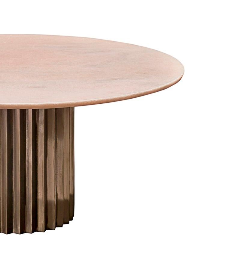 Other Doris Pink Portugal Marble Round Dining Table by Fred and Juul For Sale