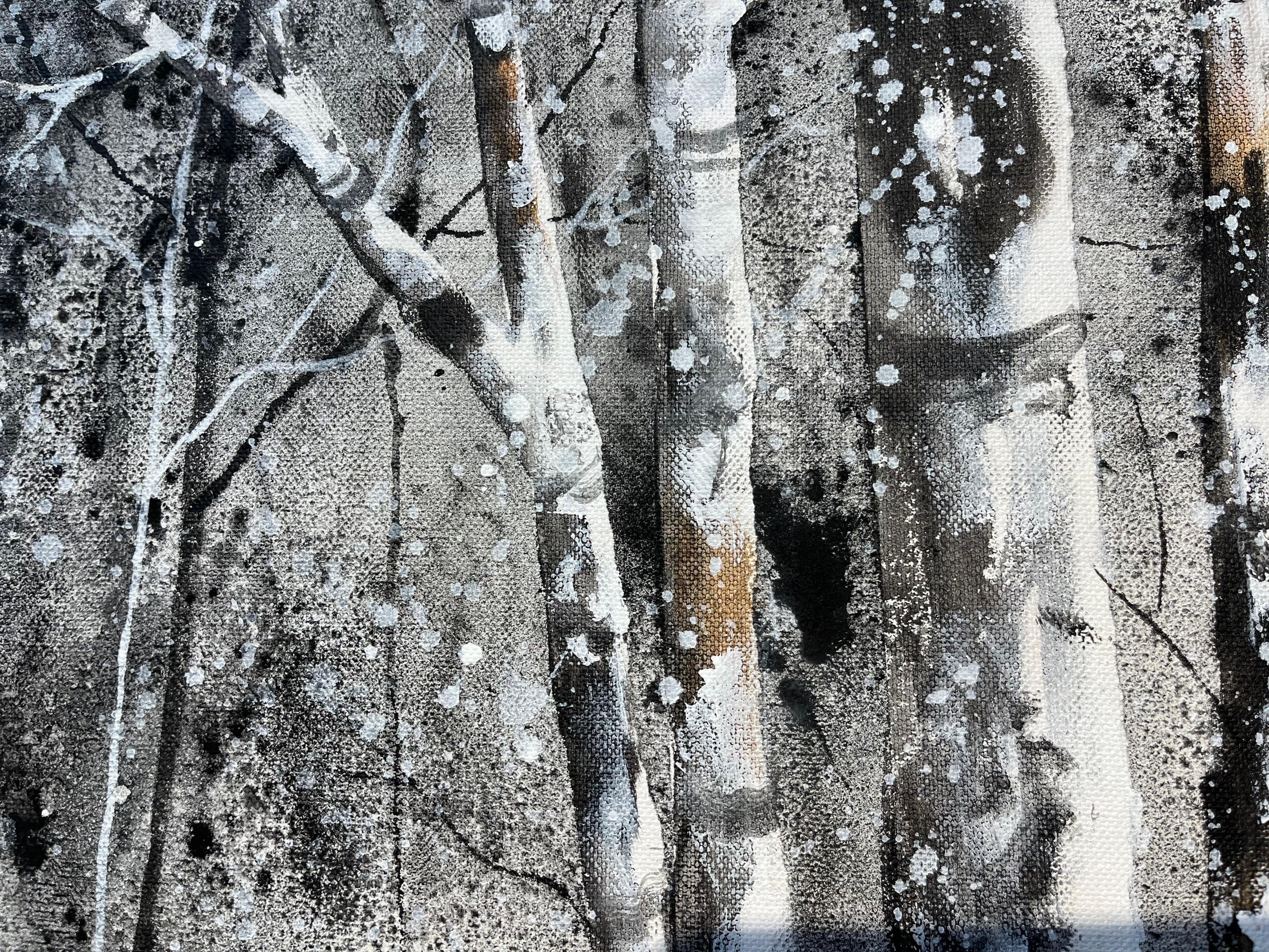Birches - Other Art Style Mixed Media Art by Doris Pontieri