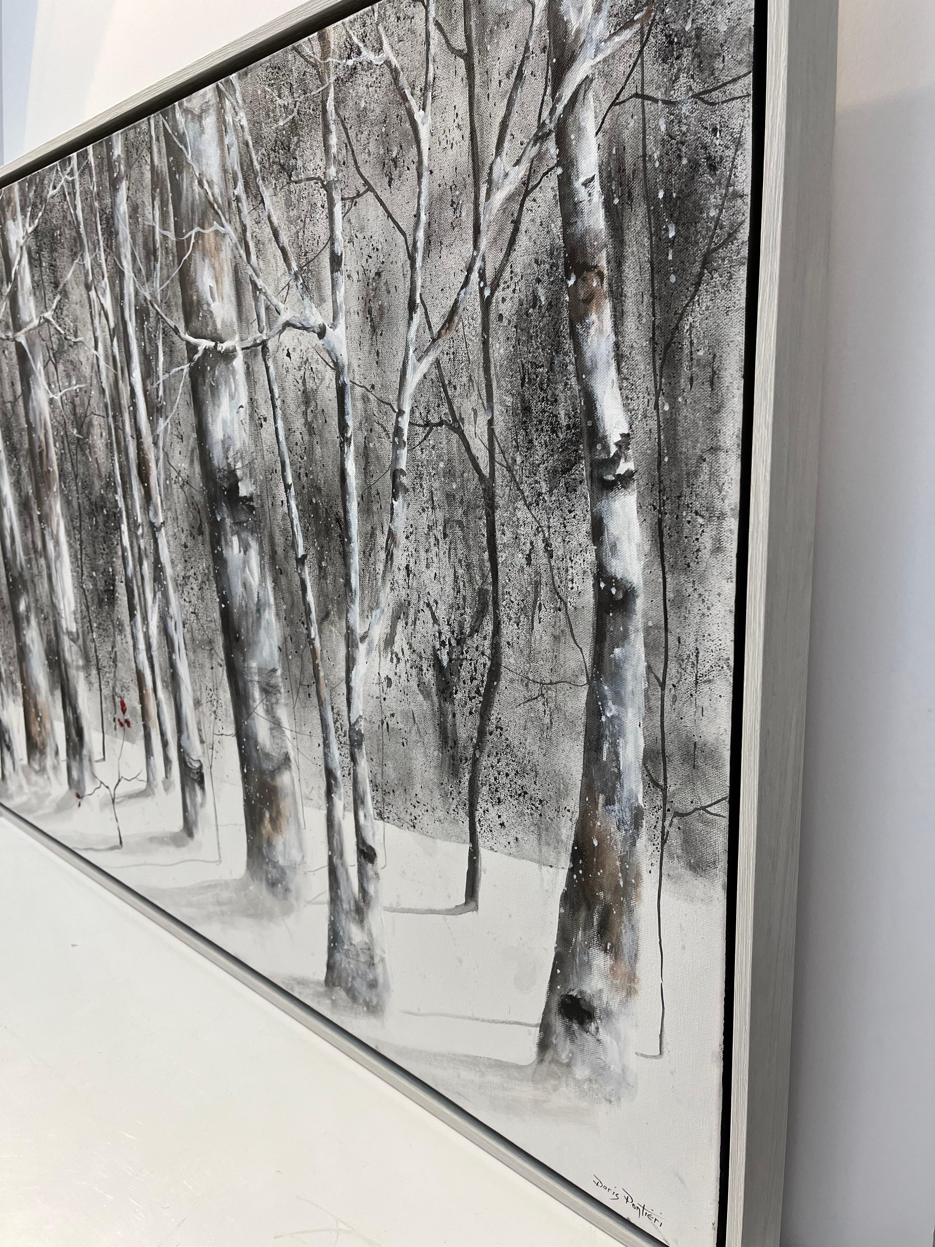 Bouleaux - Autres styles artistiques Painting par Doris Pontieri