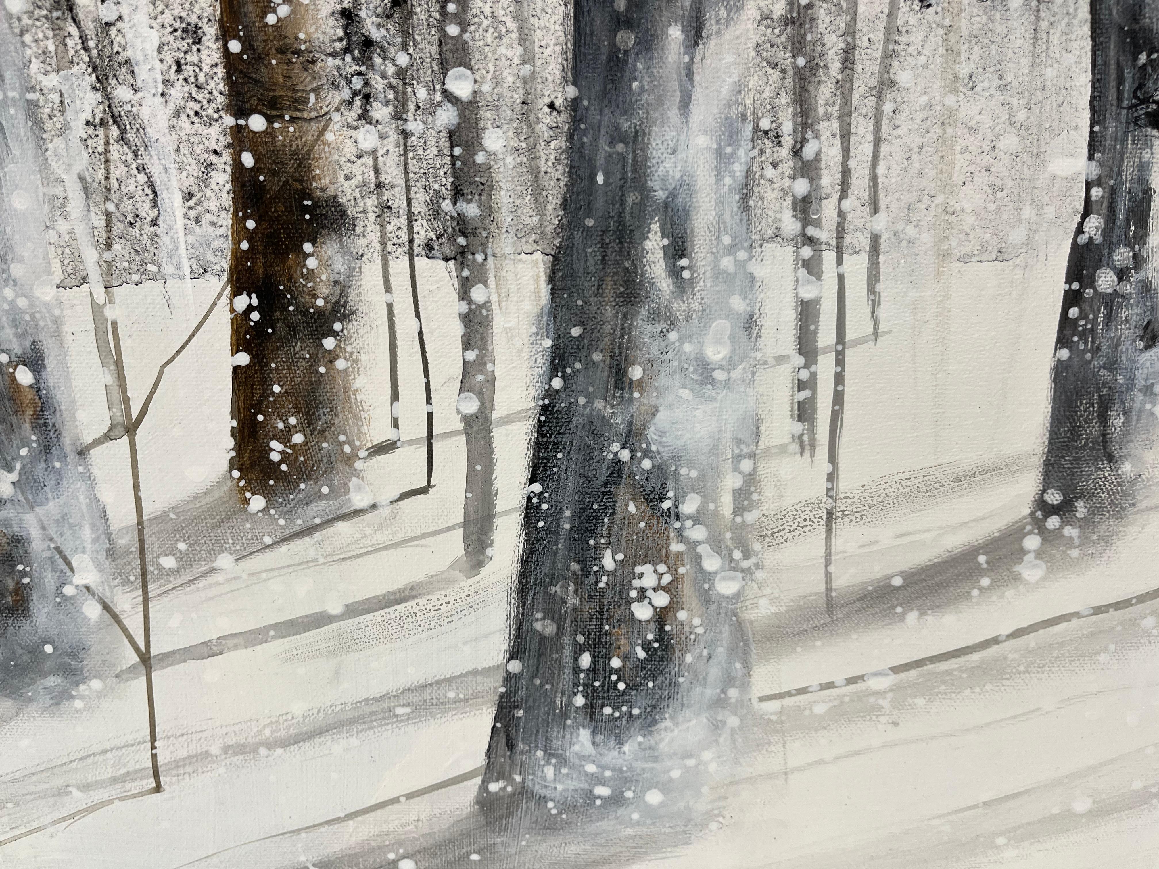 Oak tra le betulle - Painting Altro stile artistico di Doris Pontieri
