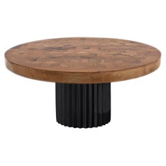 Doris Reclaimed Oak Round Dining Table by Fred and Juul