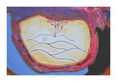 "Giù nella valle" - Paesaggio astratto vintage