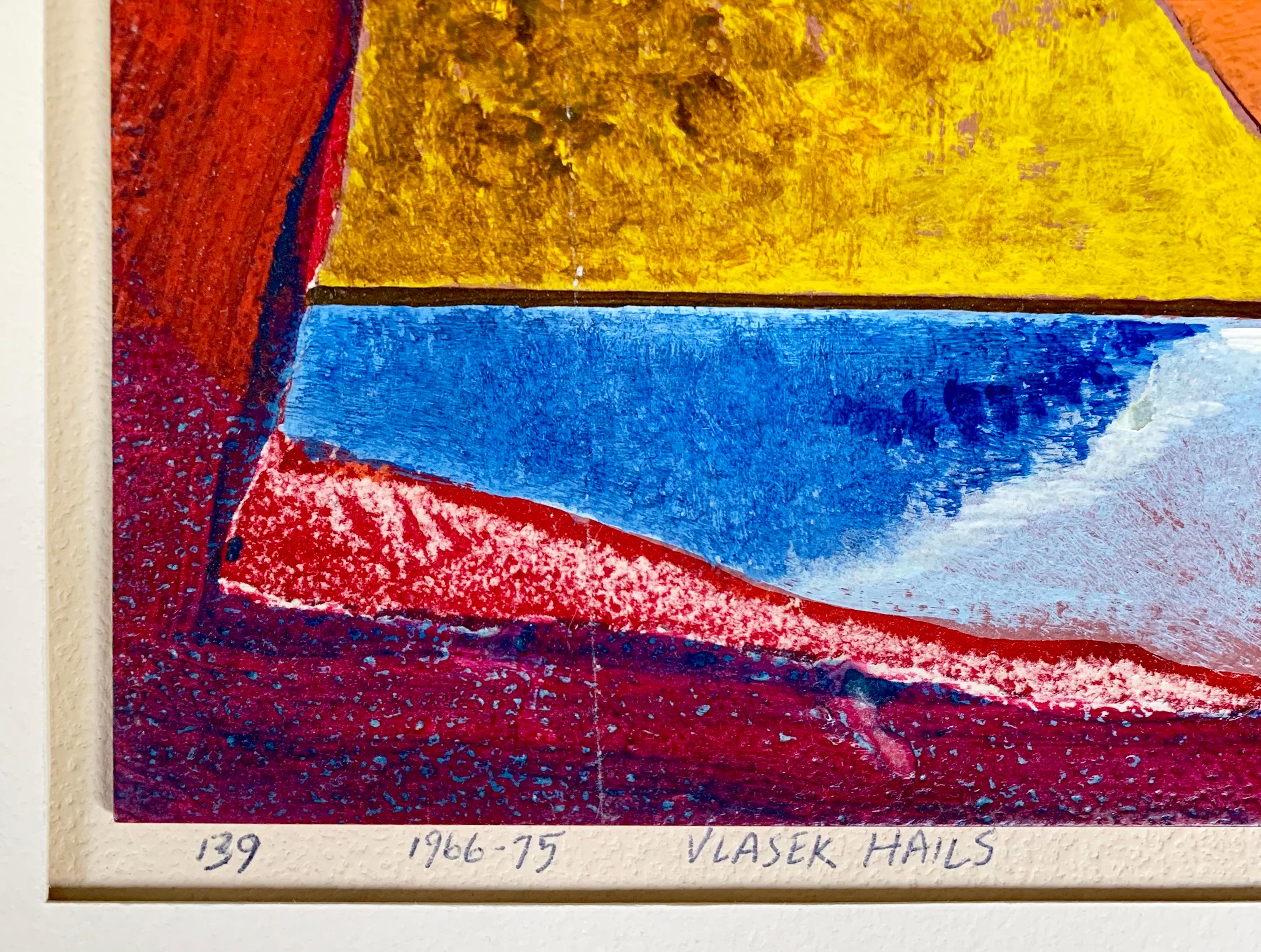 Peinture abstraite « Untitled 139 » de Doris Vlasek Hails, techniques mixtes sur papier en vente 2