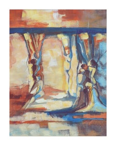 Figuratif figuratif des cariatides abstraites « Ring Three »