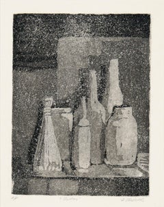 "Bottles" - Etching in Ink on Paper (Artist's Proof)