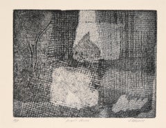 "Night Moves" - Abstract Etching in Ink on Paper (Artist's Proof)